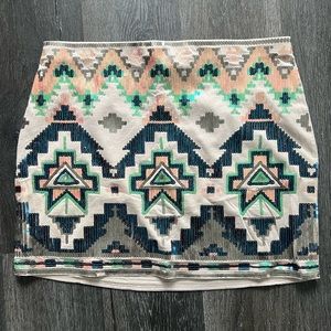 Express sequin mini skirt.  Sz S